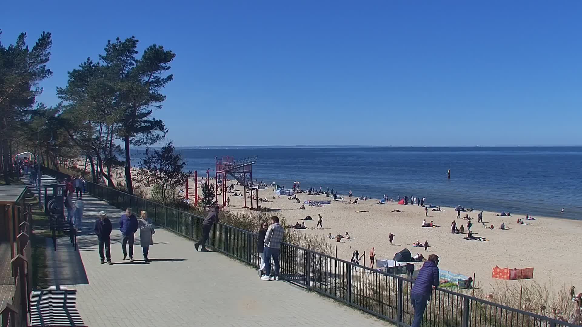 Plaża nad morzem w Stegnie